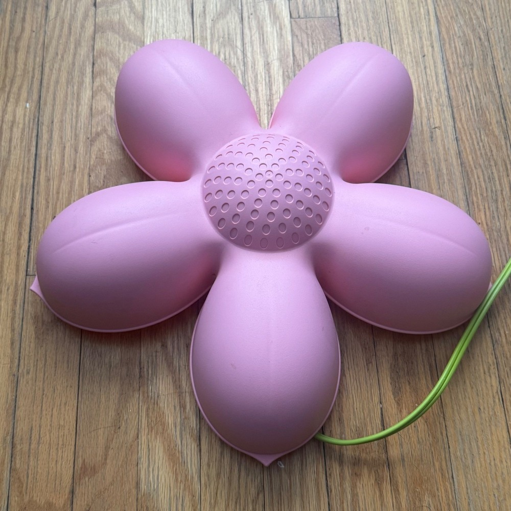 IKEA SMILA BLOMMA Pink Flower Wall Lamp Kids Room Nursery Light Vintage READ